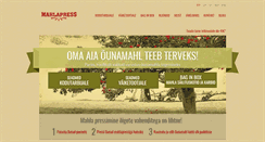 Desktop Screenshot of mahlapress.ee